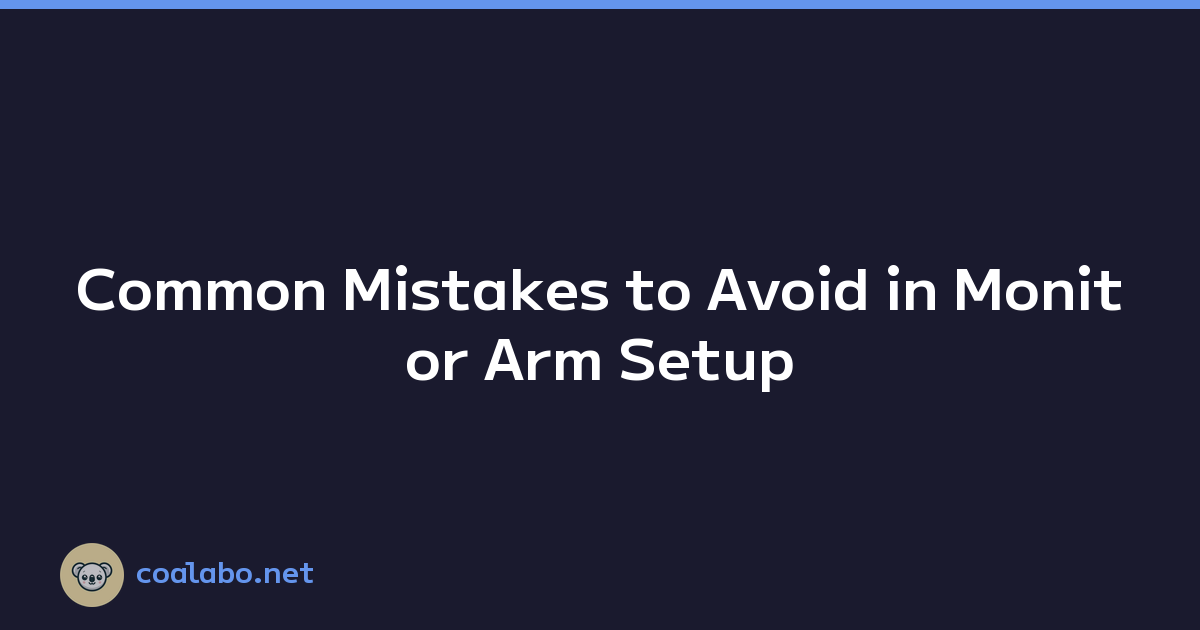 Common Mistakes to Avoid in Monitor Arm Setup