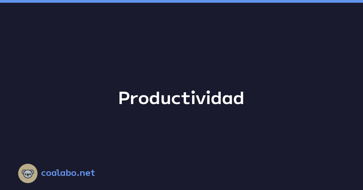 Productividad