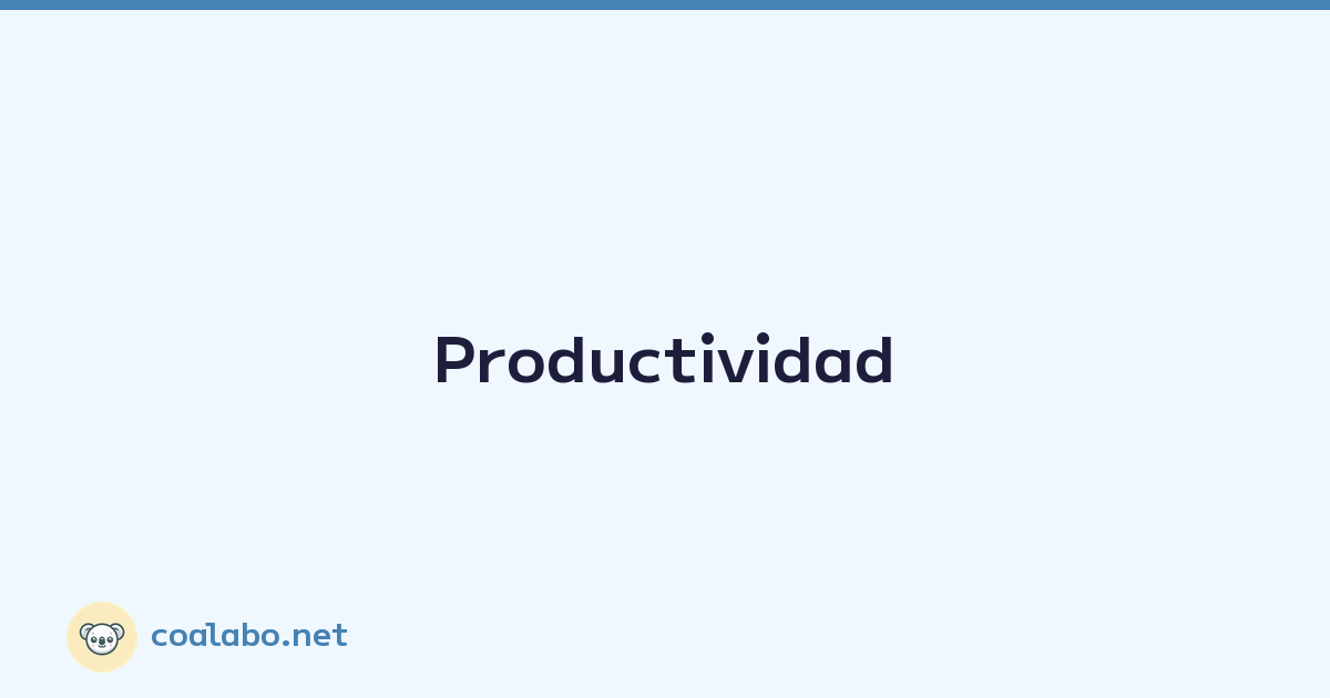 Productividad