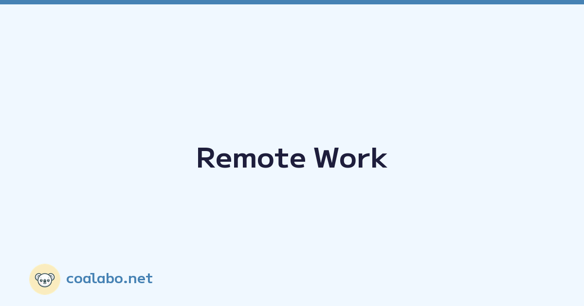 Remote Work